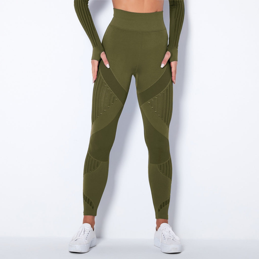 Hohe Taillen Nahtlose Mesh Sculpting Leggings