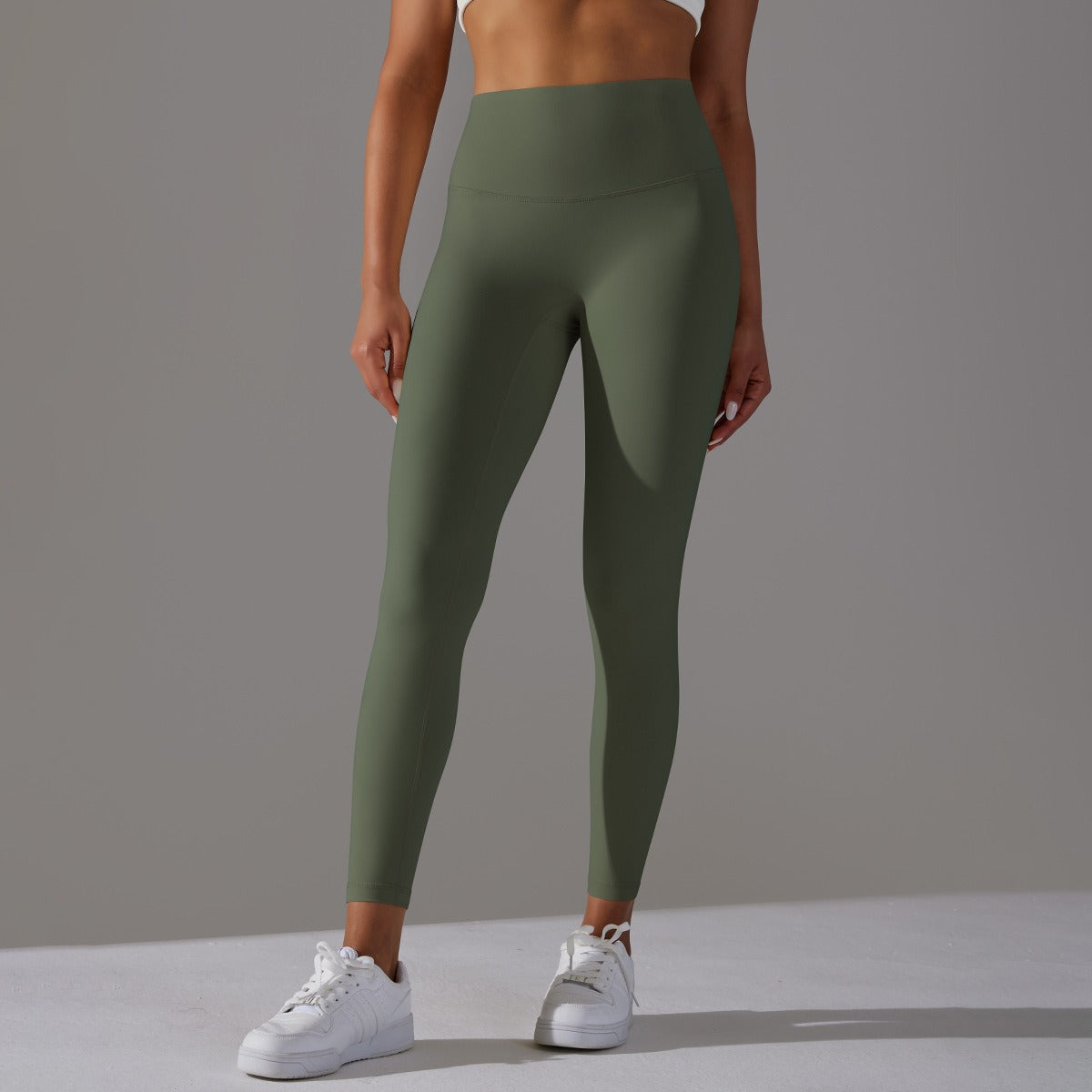 Hohe Taillen Glatte Sculpting Leggings