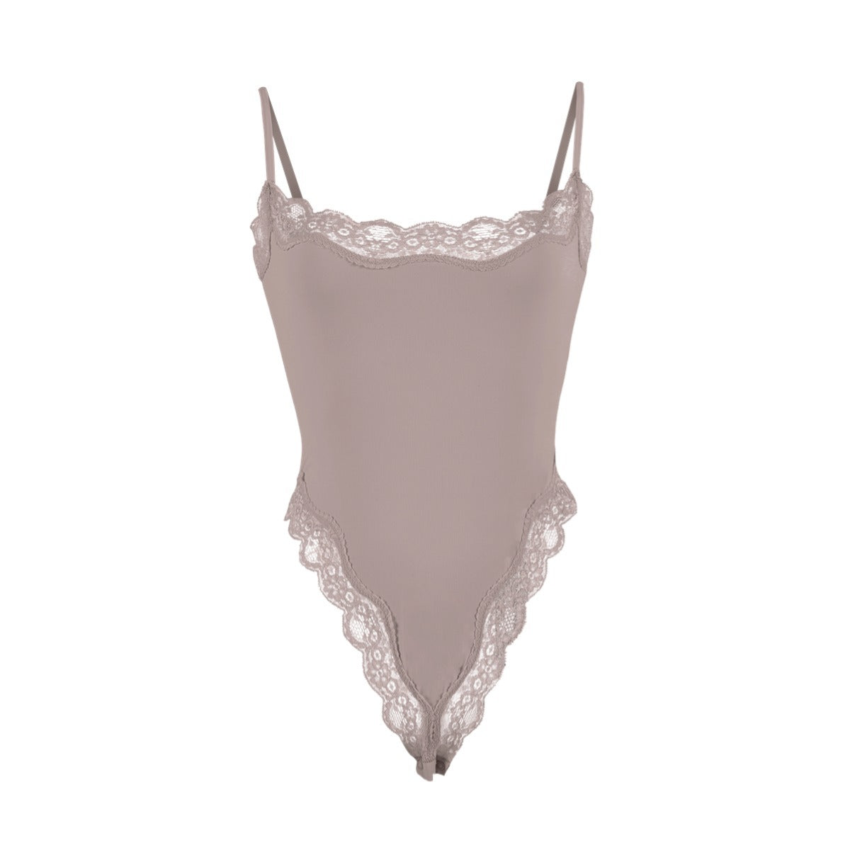 Spitzenbesetzter Cami-Bodysuit