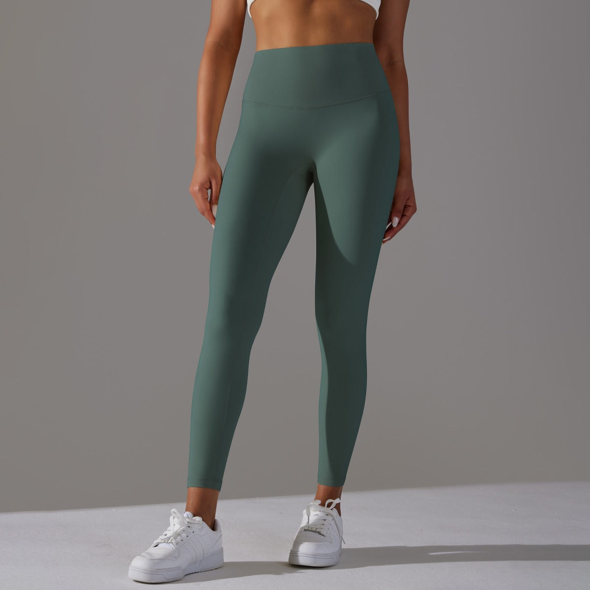 Hohe Taillen Glatte Sculpting Leggings