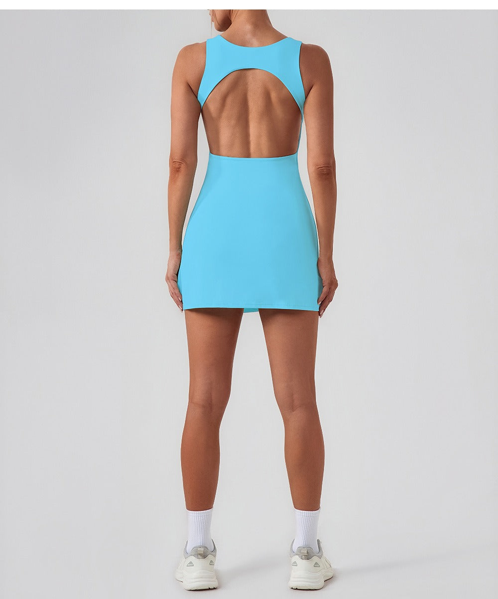 Ärmelloses Sportliches Shaping Mini-Kleid