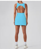 Ärmelloses Sportliches Shaping Mini-Kleid
