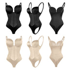 Mesh-Panel Push-Up-Bodysuit