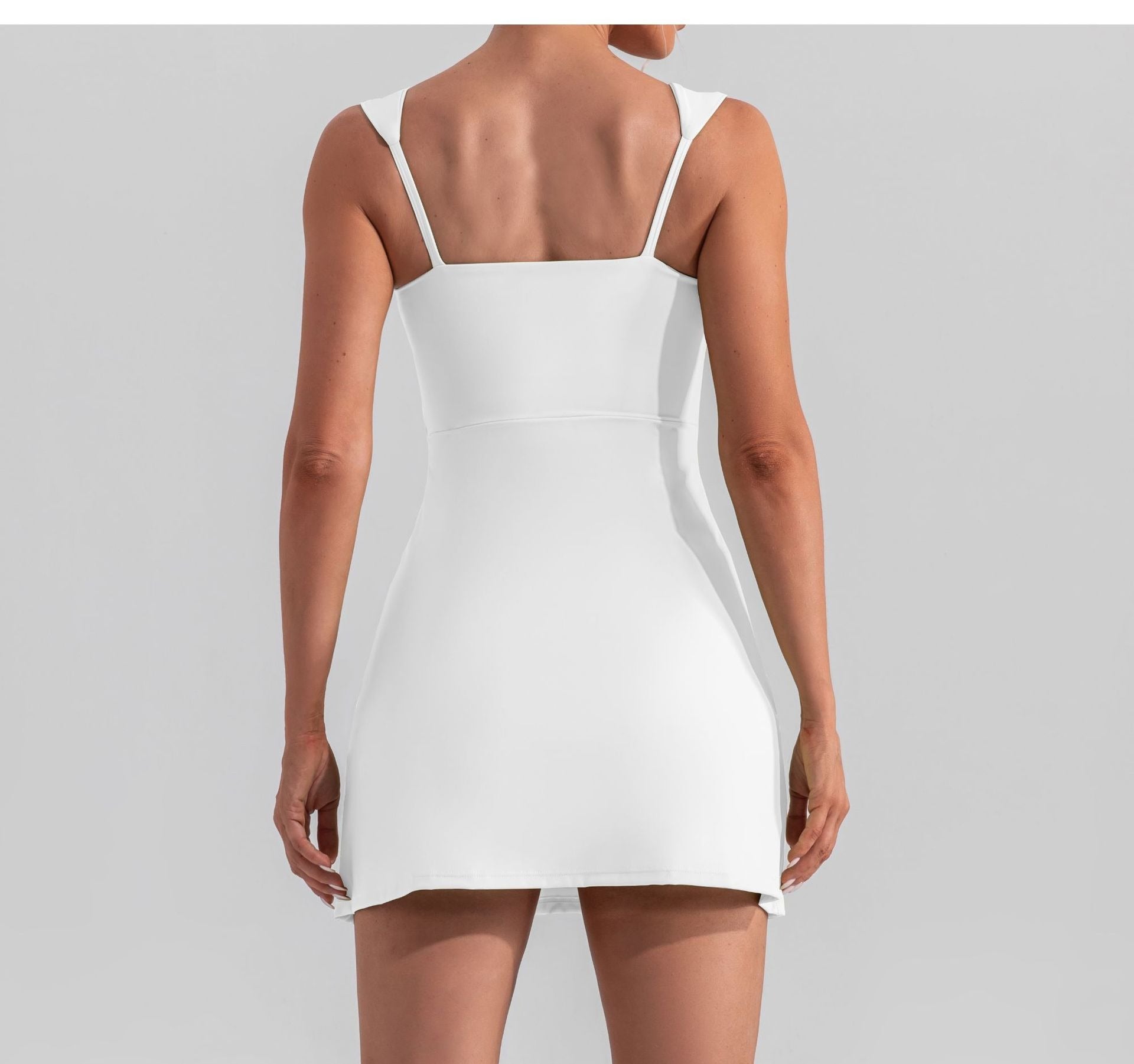 Ärmelloses Sportliches Shaping Mini-Kleid