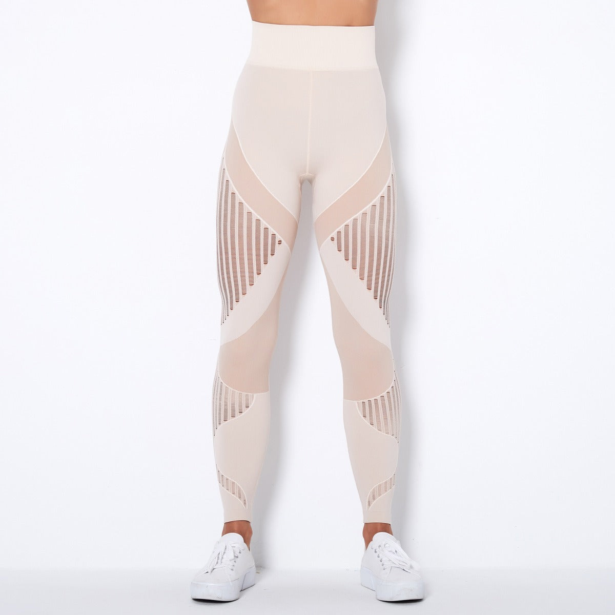 Hohe Taillen Nahtlose Mesh Sculpting Leggings