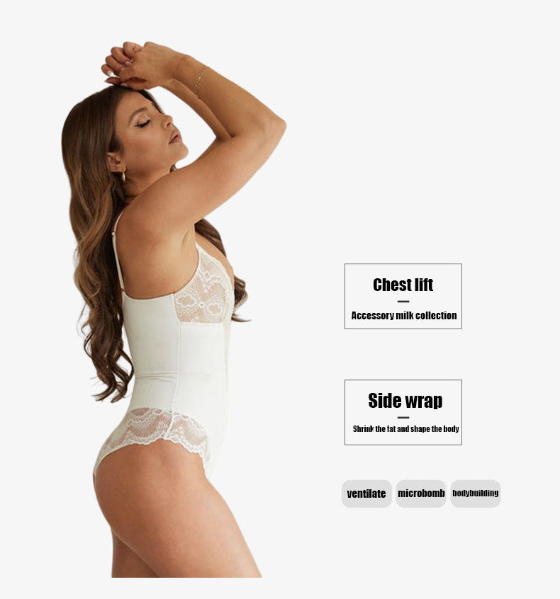 Spitzen-Panel formender Bodysuit