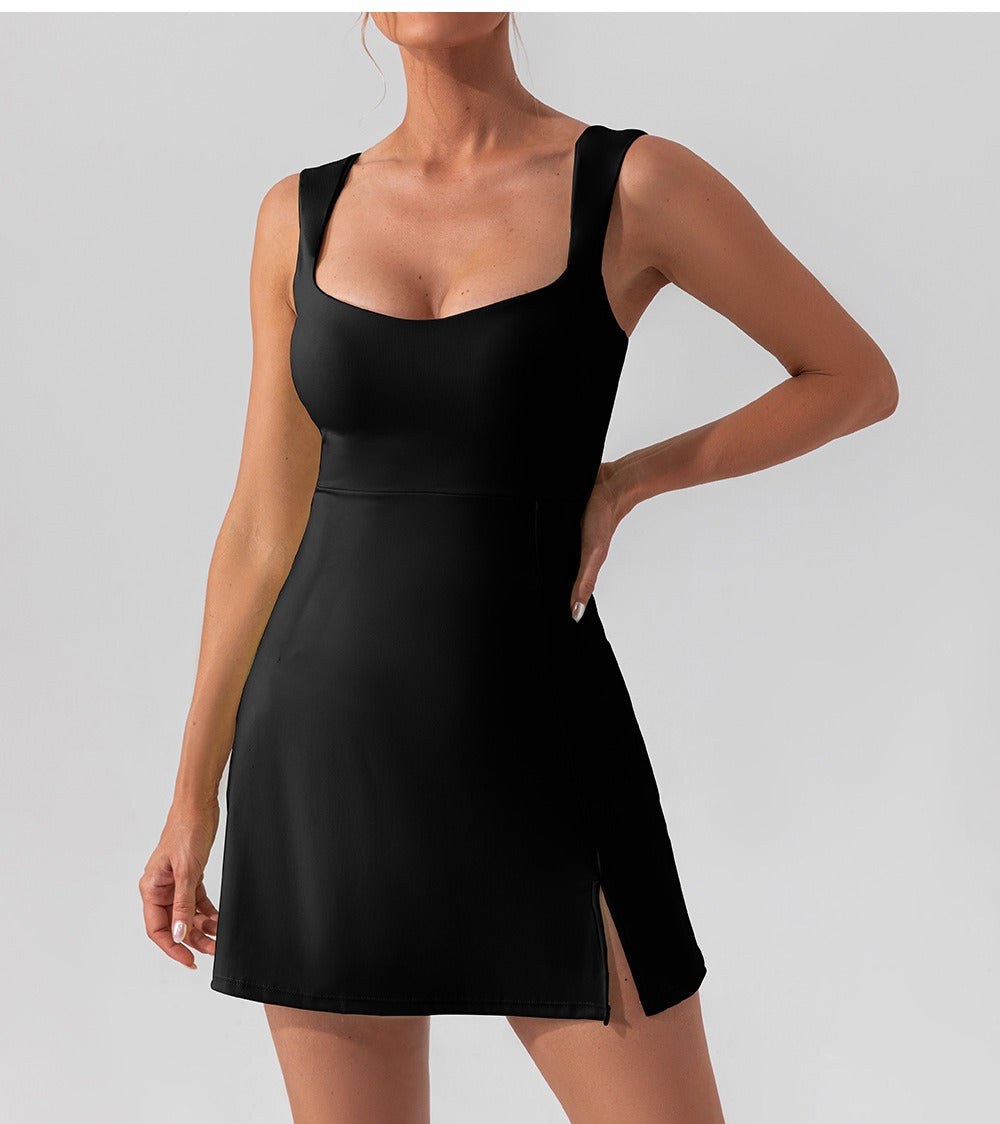 Ärmelloses Sportliches Shaping Mini-Kleid