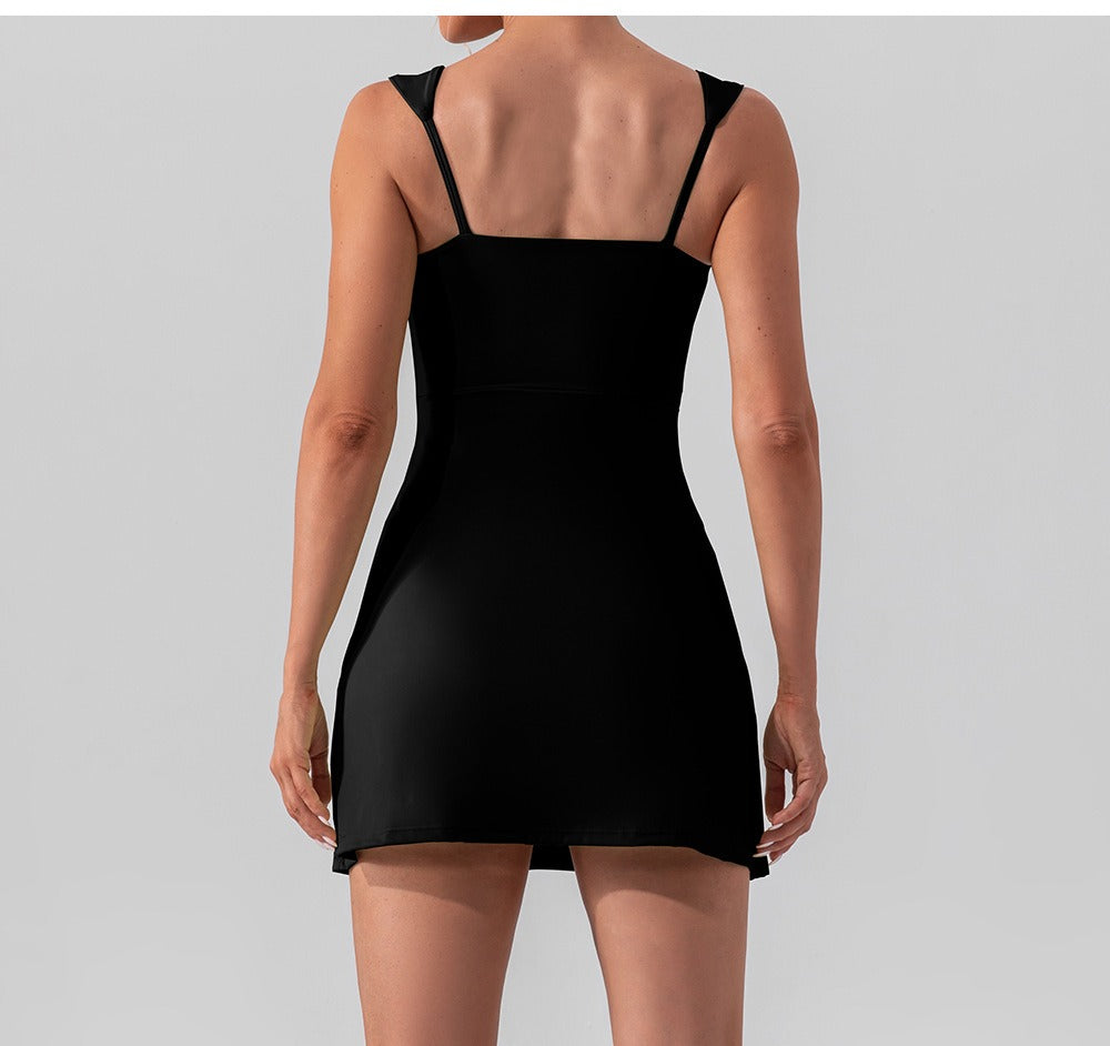Ärmelloses Sportliches Shaping Mini-Kleid