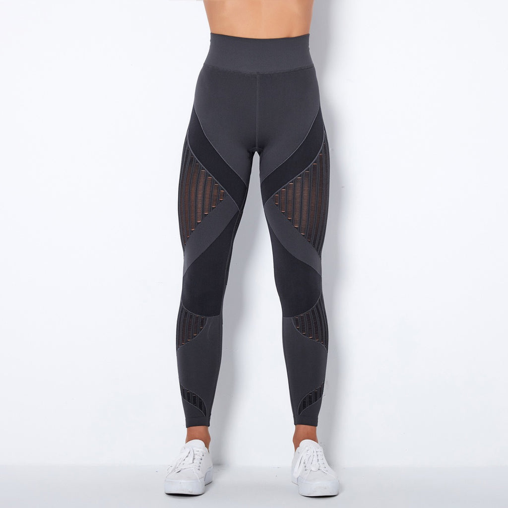 Hohe Taillen Nahtlose Mesh Sculpting Leggings