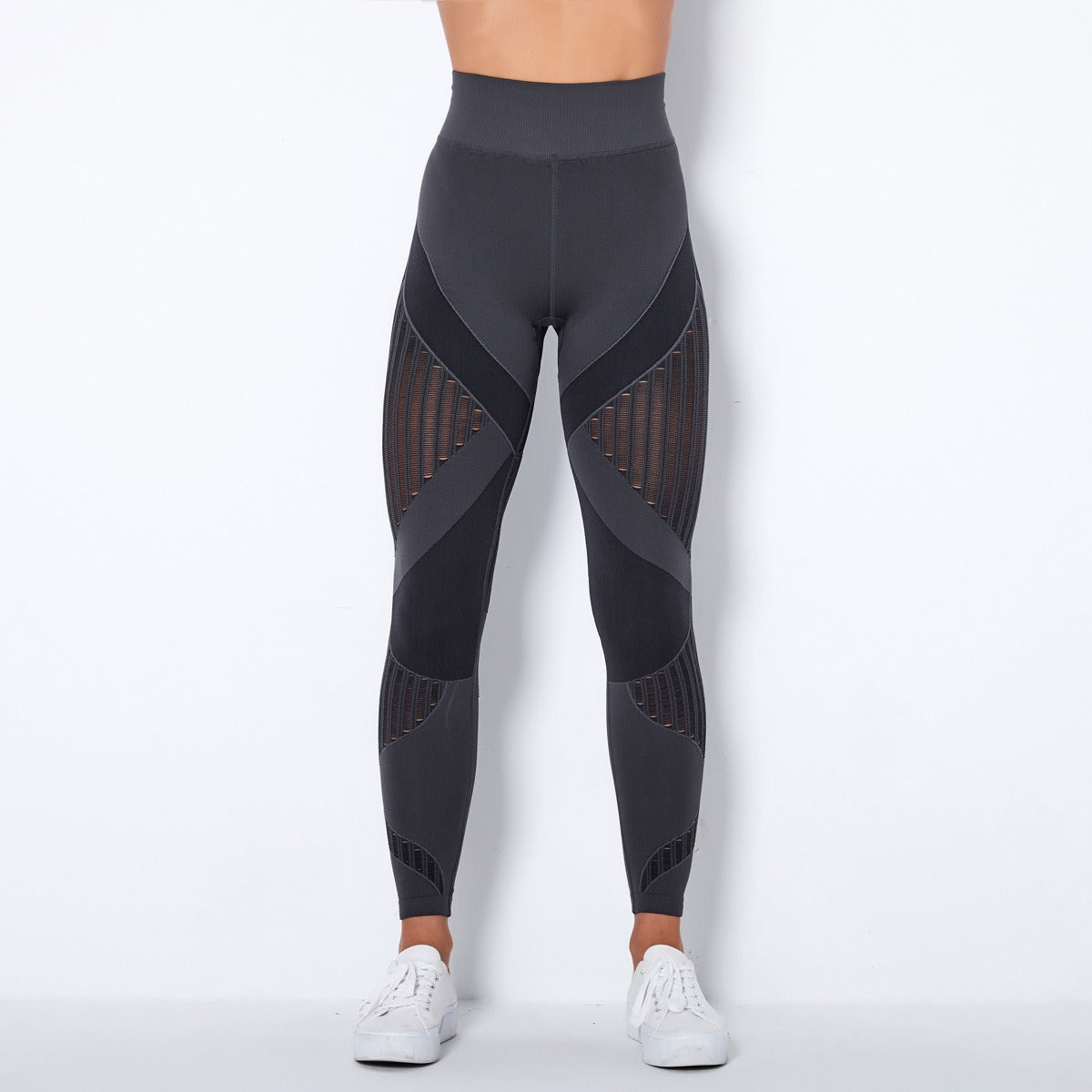 Hohe Taillen Nahtlose Mesh Sculpting Leggings