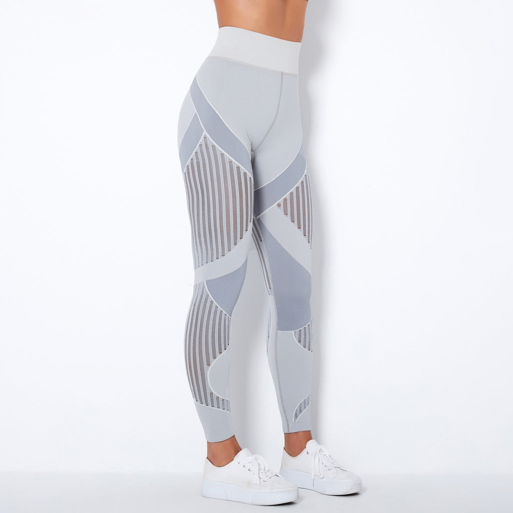 Hohe Taillen Nahtlose Mesh Sculpting Leggings
