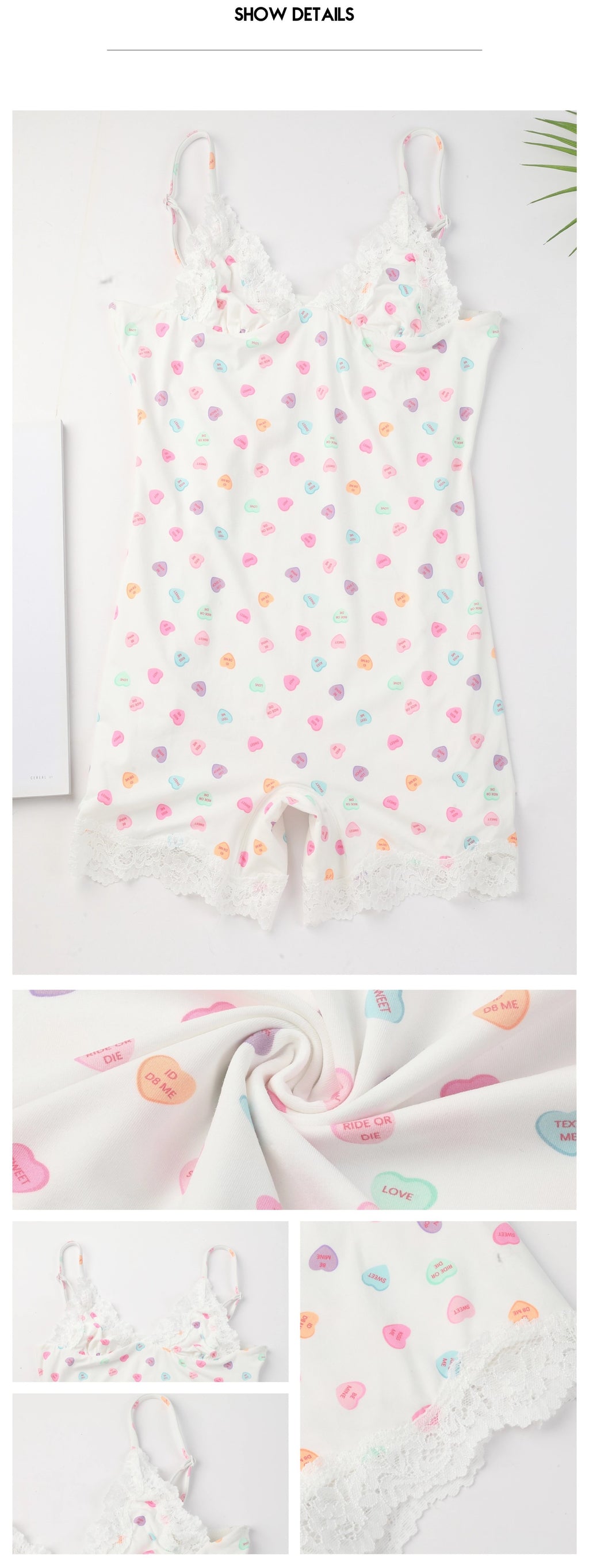 Spitzenbesetzter formender Jumpsuit-Bodysuit