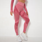 Hohe Taillen Nahtlose Mesh Sculpting Leggings