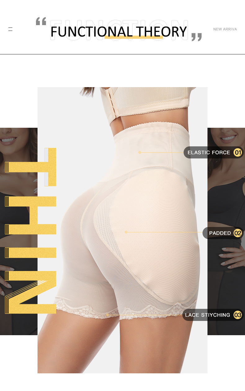 Hohe Taillen Shaping Mesh Shorts