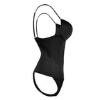 Mesh-Panel Push-Up-Bodysuit