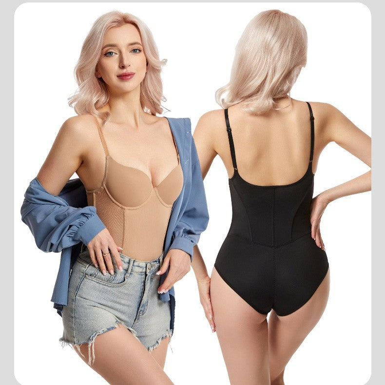 Mesh-Panel-Shapewear-Bodysuit