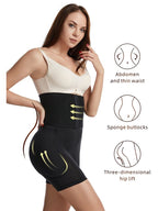 Reißverschluss Hohe Taillen Shaping Kompressionsshorts
