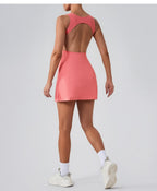 Ärmelloses Sportliches Shaping Mini-Kleid