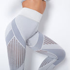 Hohe Taillen Nahtlose Mesh Sculpting Leggings