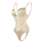 Mesh-Panel Push-Up-Bodysuit