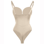 Mesh-Panel Push-Up-Bodysuit
