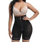 Front-Reißverschluss Hohe Taillen Sculpting Shaping Shorts