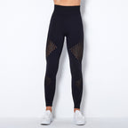 Hohe Taillen Nahtlose Mesh Sculpting Leggings