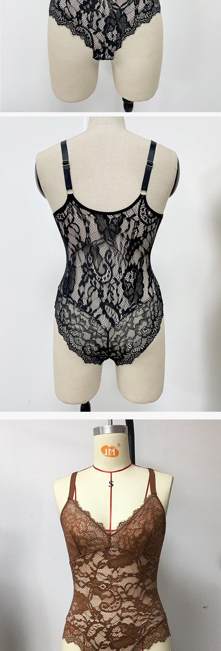 Allover-Spitzen formender Bodysuit