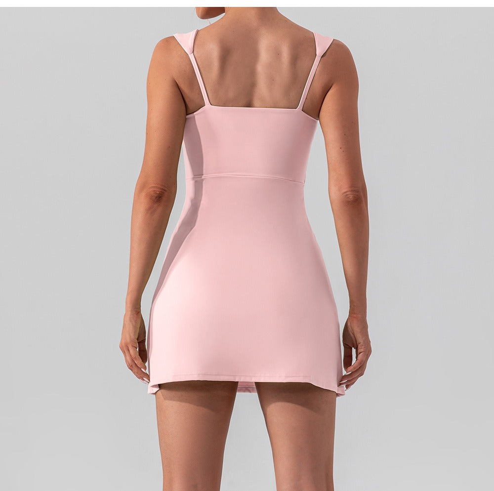 Ärmelloses Sportliches Shaping Mini-Kleid