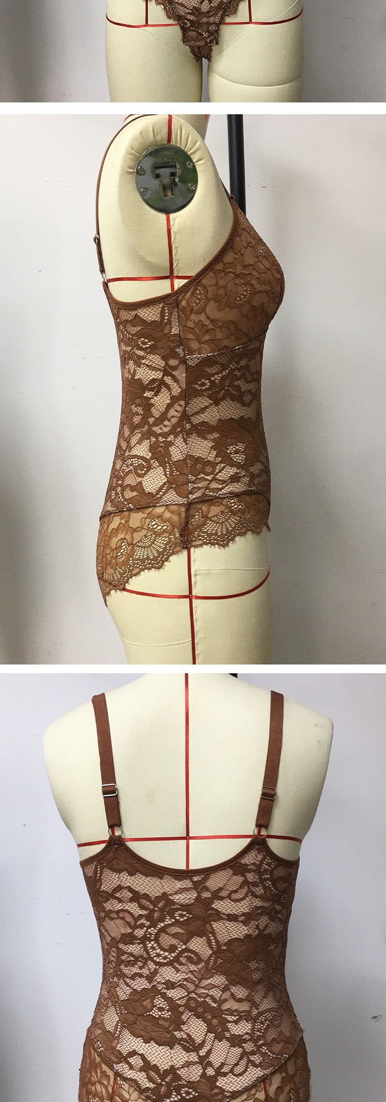 Allover-Spitzen formender Bodysuit