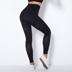 Hohe Taillen Nahtlose Mesh Sculpting Leggings