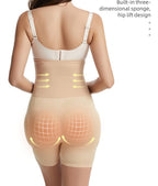 Reißverschluss Hohe Taillen Shaping Kompressionsshorts