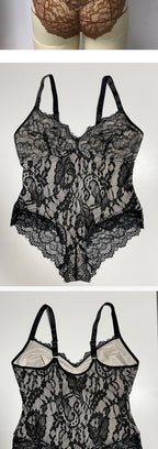 Allover-Spitzen formender Bodysuit