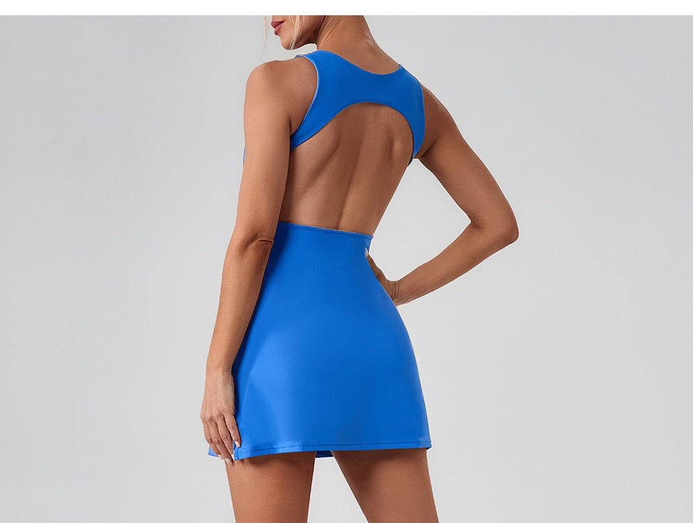 Ärmelloses Sportliches Shaping Mini-Kleid