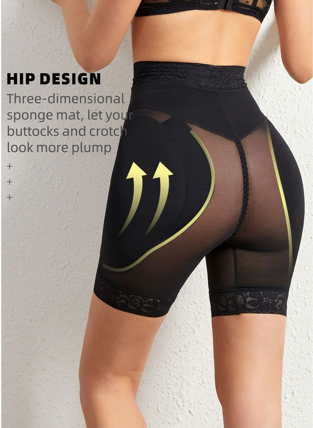 Hohe Taillen Sculpting Shorts mit Oberschenkel-Glättung