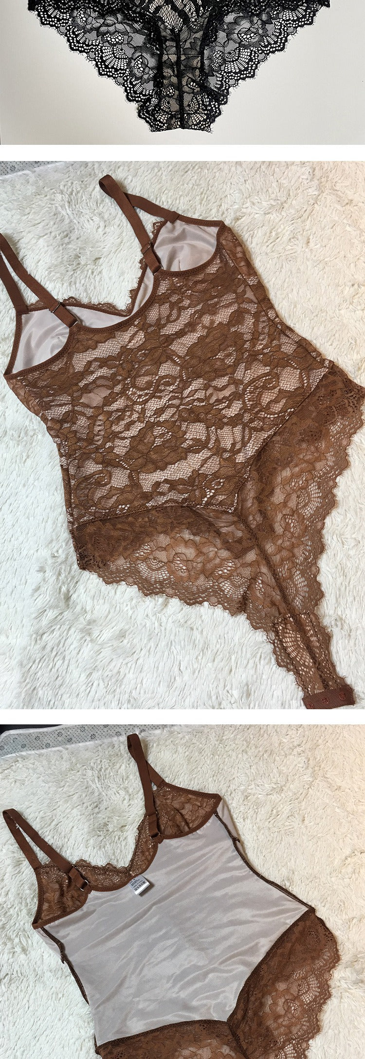 Allover-Spitzen formender Bodysuit