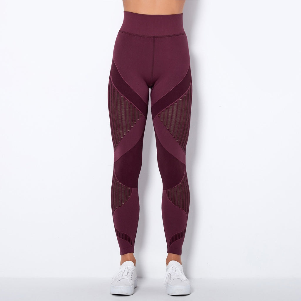 Hohe Taillen Nahtlose Mesh Sculpting Leggings