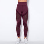 Hohe Taillen Nahtlose Mesh Sculpting Leggings