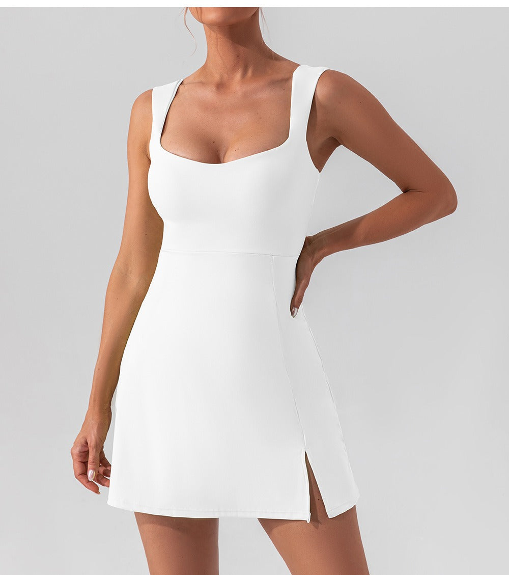 Ärmelloses Sportliches Shaping Mini-Kleid
