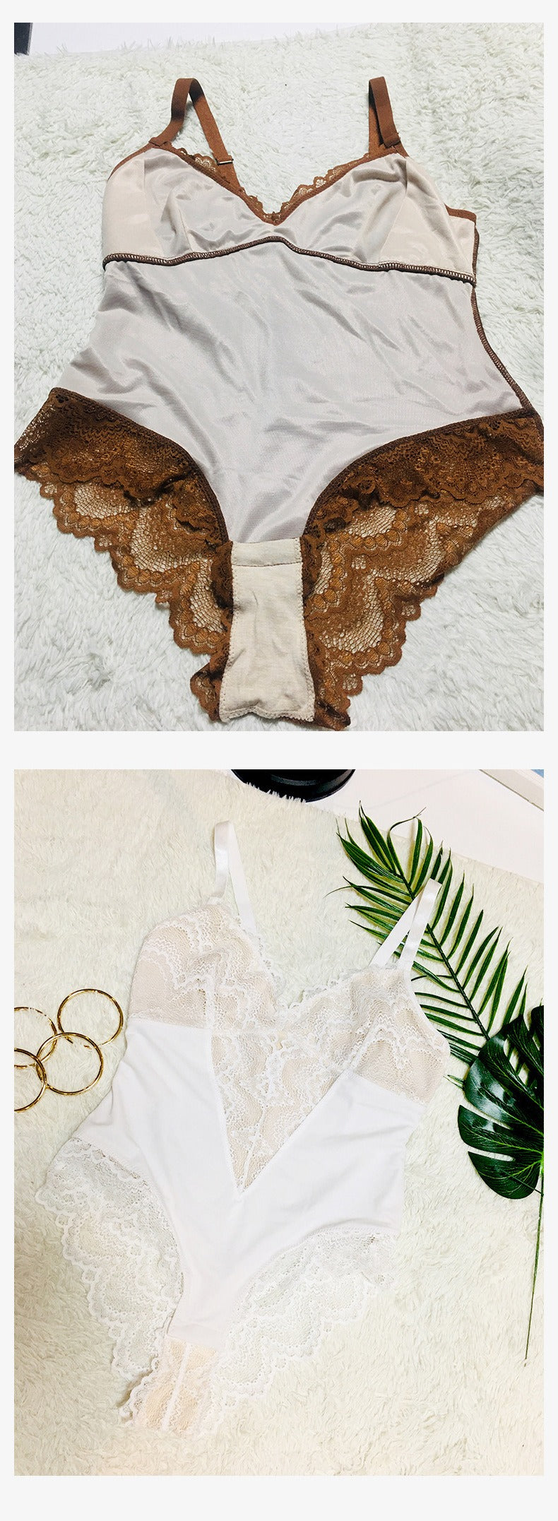 Spitzen-Panel formender Bodysuit