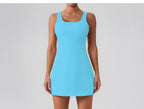 Ärmelloses Sportliches Shaping Mini-Kleid