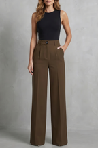 Women's High Waist Wide Leg Trousers