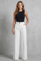 Women's High Waist Wide Leg Trousers