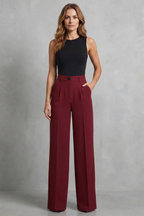 Women's High Waist Wide Leg Trousers