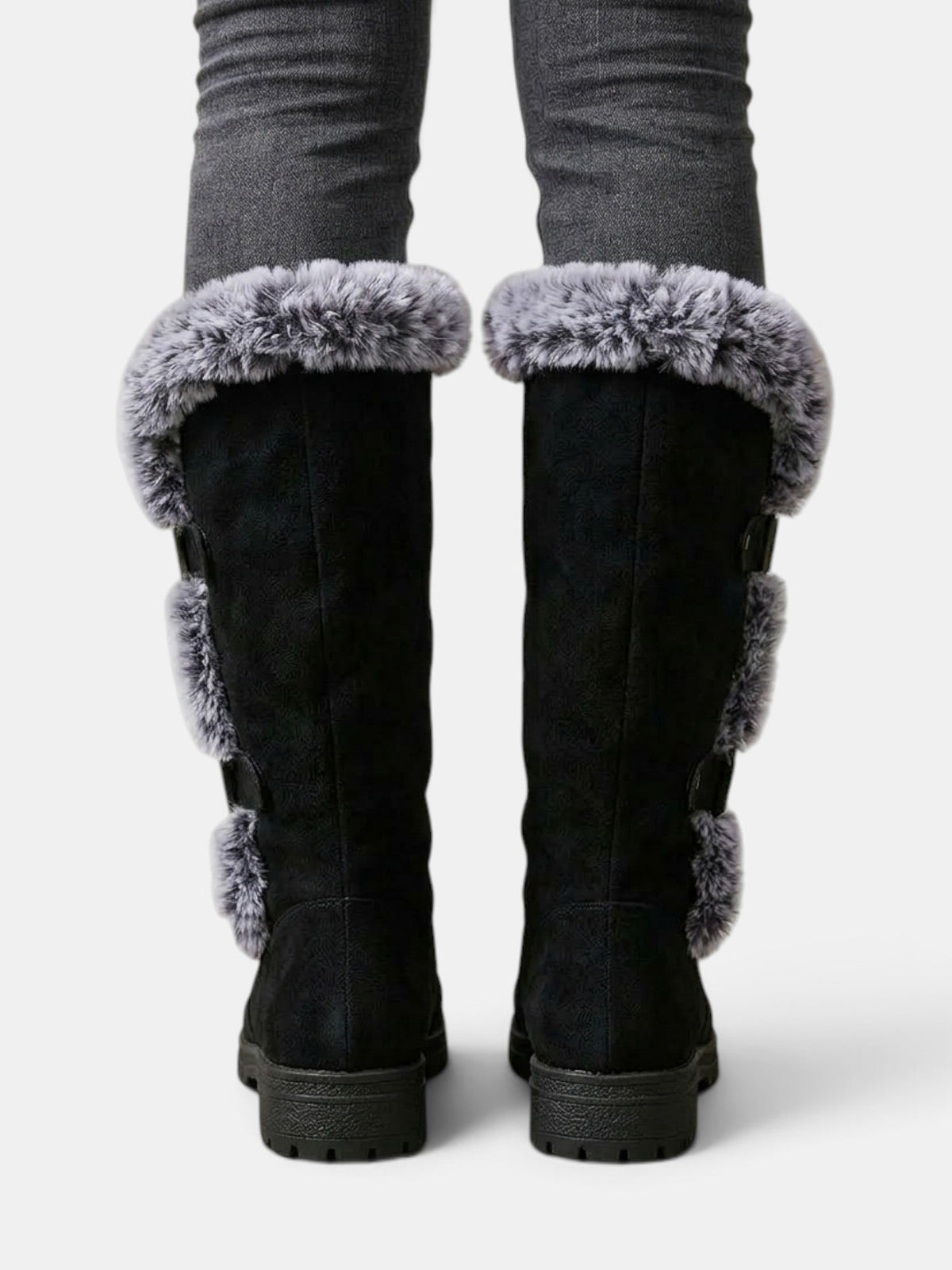 Women's Winter High Boots with Fur