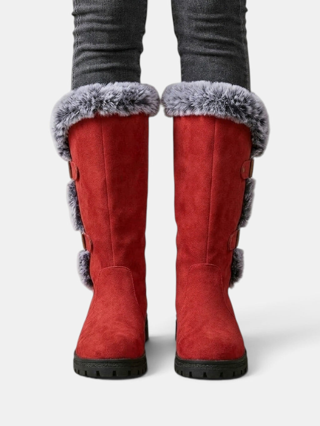 Women's Winter High Boots with Fur