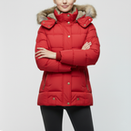Damen Winterjacke | Mit Fellfutter, Langarm, Gefüttert