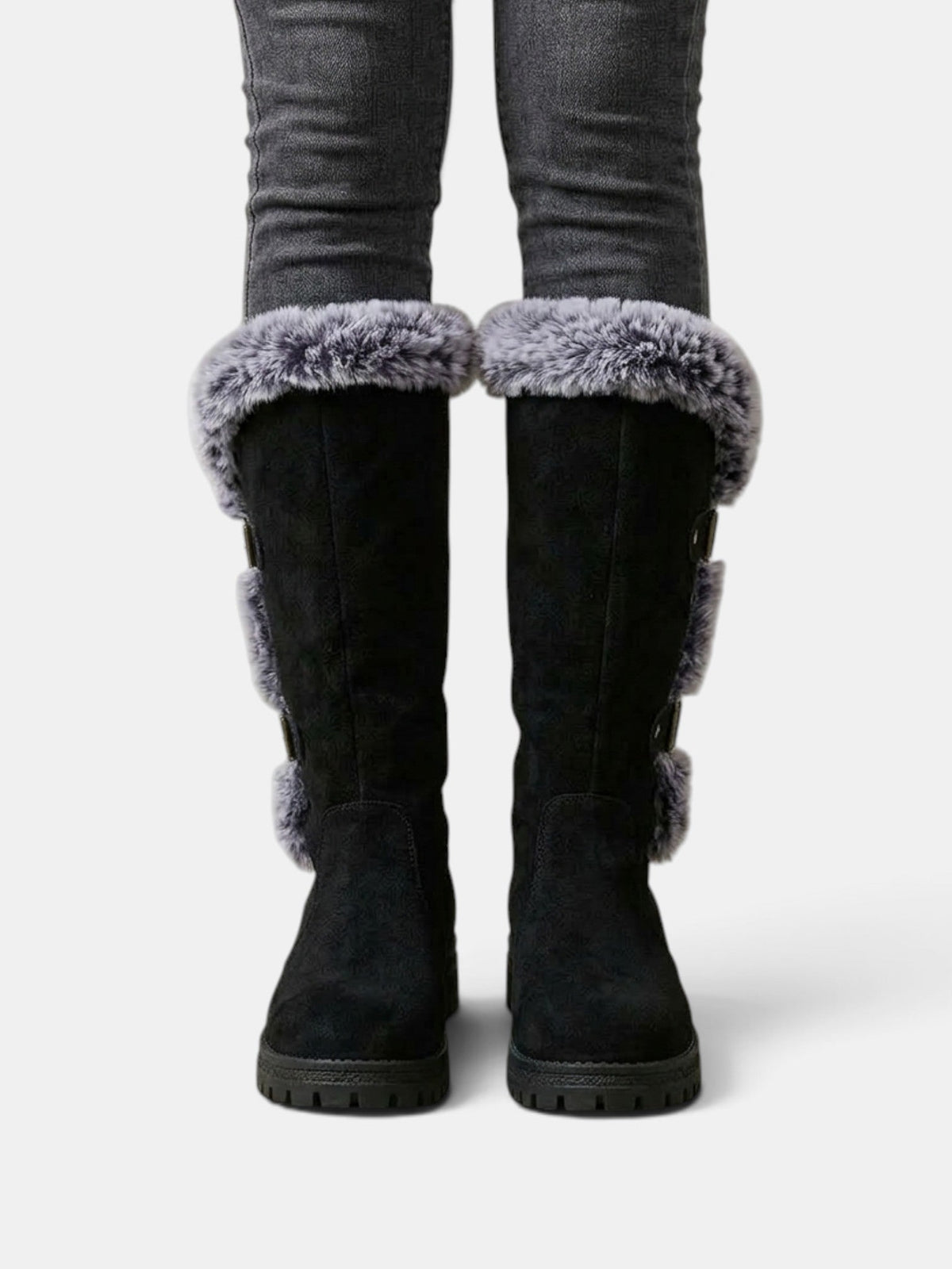 Women's Winter High Boots with Fur
