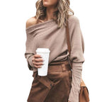 Women's Sweater with Crew Neck | Perfect for Autumn - Khaki