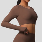 SculptFit Langarm Shaping Crop Top
